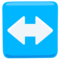 Left-Right Arrow emoji on Messenger
